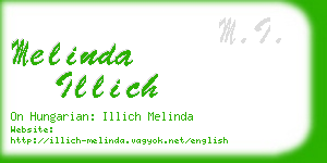 melinda illich business card